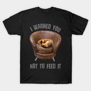 Fox Asleep In Chair T-Shirt